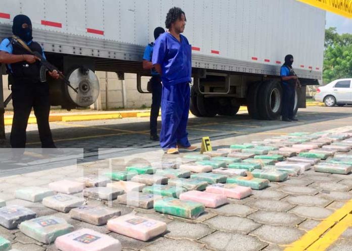 Policía Nacional incautó 90 kilos de cocaína en Chinandega