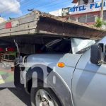 Una rastra provocó accidente en Managua