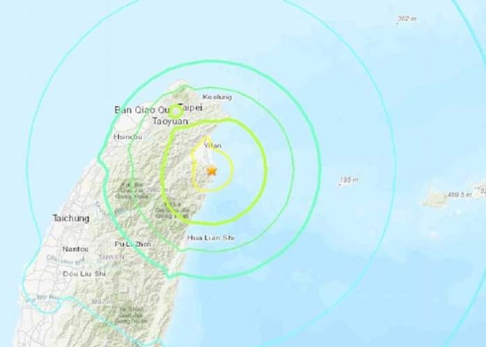 Un terremoto de magnitud 6,3 sacude a Taiwán