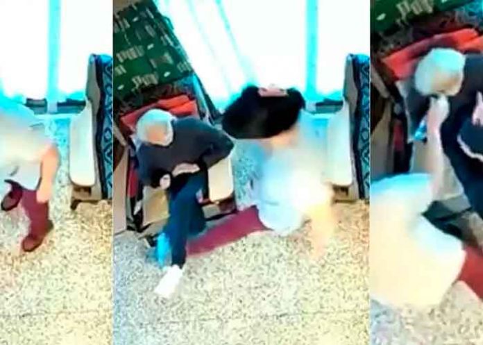 Señora de 100 años es golpeada brutalmente por su cuidadora (VIDEO)