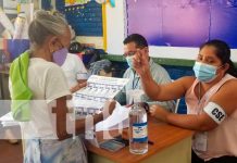 Familias de Mozonte salen a votar en paz y tranquilidad en Mozonte, Nueva Segovia