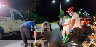 Dos personas lesionadas tras accidente de tránsito en Managua