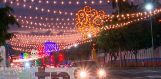 Managua iluminada y lista para recibir el mes de Diciembre