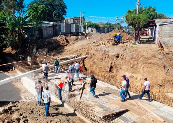 Avance de construcción de importante nueva vía para Managua