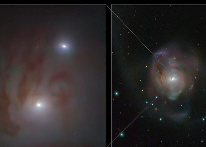 Descubren la pareja de agujeros negros supermasivos más cercana a la Tierra