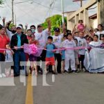 Pobladores del barrio Georgino Andrade, en Managua estrenaron nuevas calles