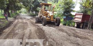 Avanza proyecto de mejoramiento vial en barrios de Matiguás