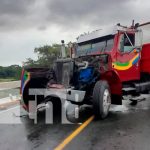 Accidente de tránsito deja un lesionado en carretera Nandaime-Granada
