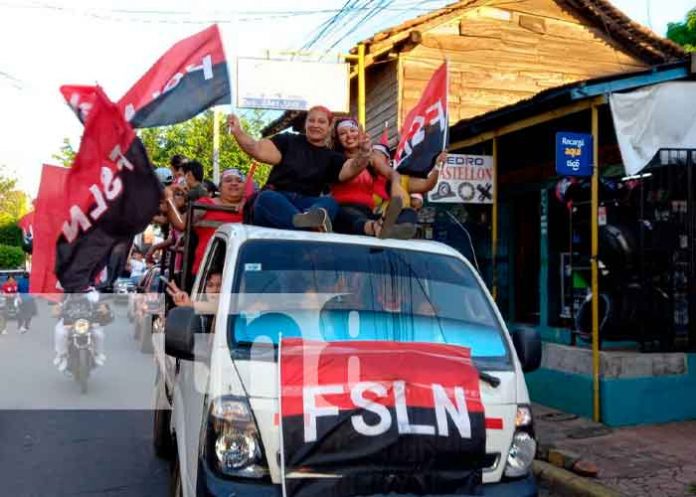Celebran triunfo del FSLN en Chinandega