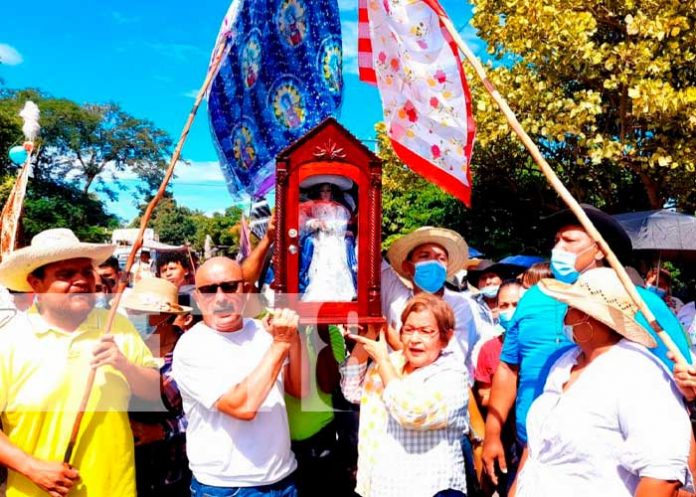 La Virgen de Hato volvió a la ciudad de El Viejo, Chinandega