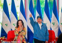 Presidente de Nicaragua, Daniel Ortega, dirigiéndose a la nación