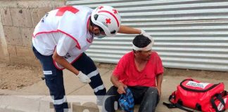 Ciclista sufre accidente en Chontales