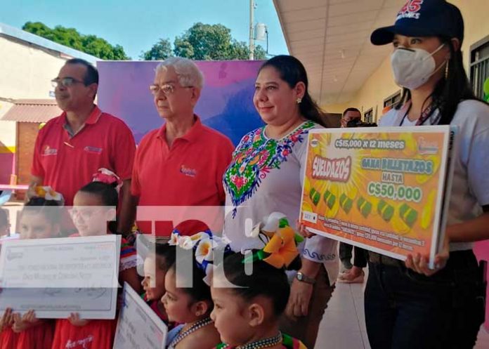 Entrega de utilidades por parte la Lotería Nacional de Nicaragua