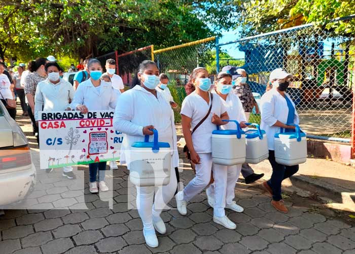 Jornada de vacunación en barrios de Nicaragua