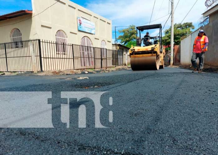 Nuevas calles para un barrio de Managua