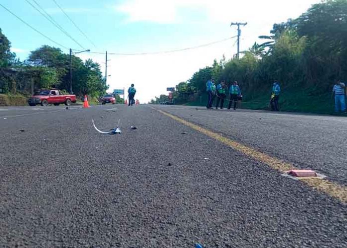 Accidente dejó dos lesionados de gravedad en la carretera Masaya-Granada