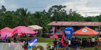 Celebración de organización mayangna en el Caribe de Nicaragua