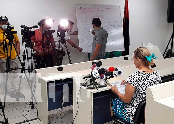 Conferencia de prensa desde el MIFIC, Nicaragua