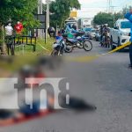 Escena de un brutal accidente de tránsito en Las Brisas, Managua