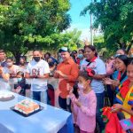 Celebración del cumpleaños del Presidente Daniel Ortega, desde un Tecnológico en Managua