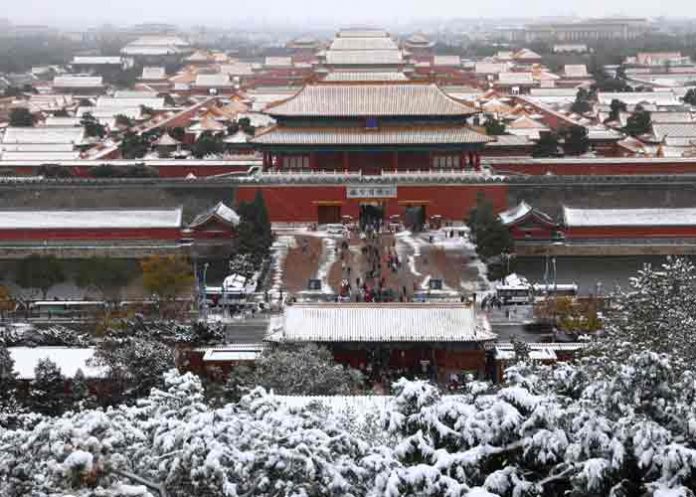 La nieve cubre Beijing y el norte de China