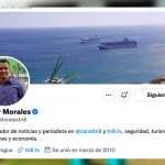 Periodista de Crónica TN8, Oscar Morales, verificado en Twitter