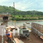 Construcción de un gran puente en Nicaragua