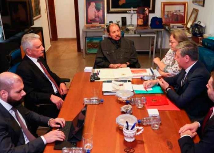 Encuentro del Pdte. Daniel Ortega con Delegación de la Federación Rusa