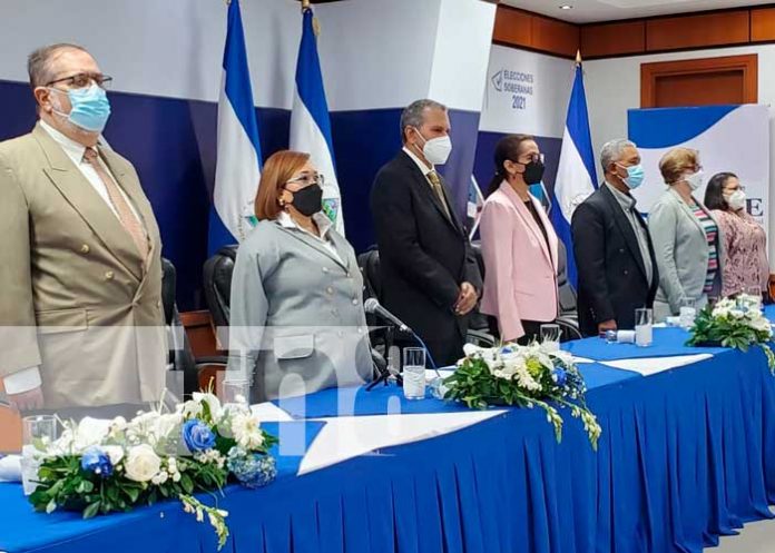 Autoridades del CSE brindan conferencia de prensa sobre Tercer Informe Elecciones Nicaragua 2021