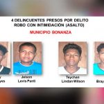 Delincuentes que capturó la Policía en el Triángulo Minero