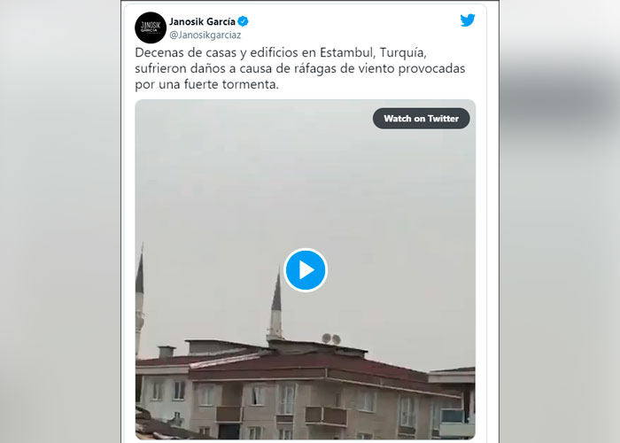 Vientos huracanados deja cuatro muertos y 19 heridos en Turquía 