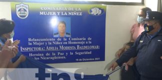 Inauguración de nueva Comisaría de la mujer en la Isla de Ometepe