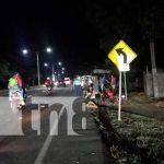 Accidente de tránsito deja un lesionado en carretera a Masaya