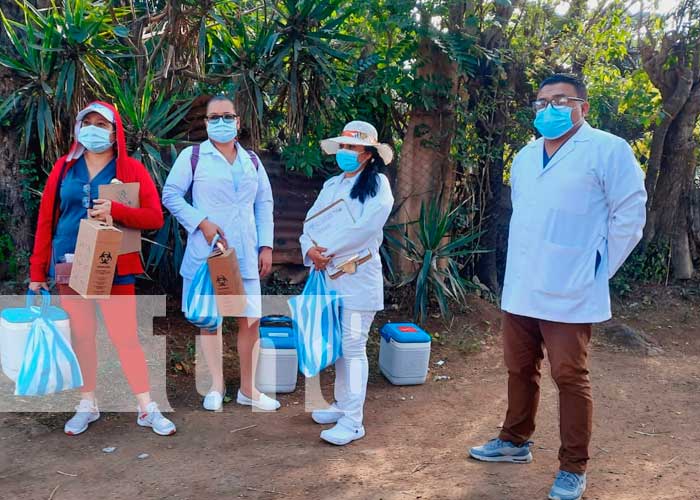 Vacunación contra el COVID-19 llega a un barrio más de Managua
