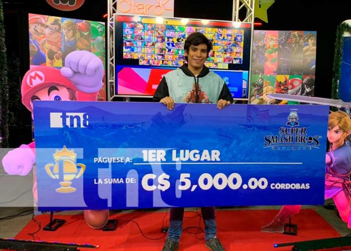 Bhio se lleva el primer lugar del Torneo Super Smash de Esports TN8 y Claro Nicaragua
