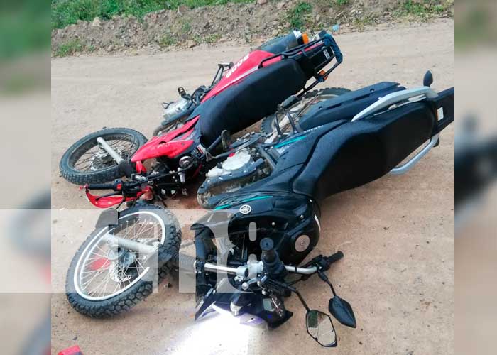 Accidente de motociclistas en carretera de Matiguás 