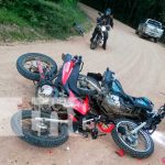 Accidente de motociclistas en carretera de Matiguás