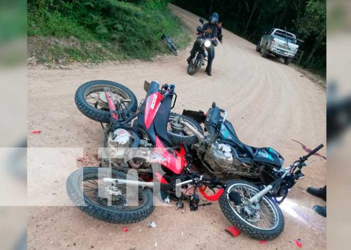 Accidente de motociclistas en carretera de Matiguás