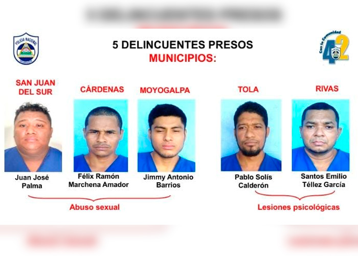 Policía Nacional realiza captura 17 delincuentes peligrosos en Rivas 