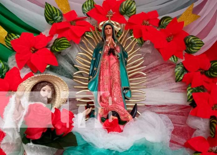 Masaya rinde homenaje a la Virgen de Guadalupe