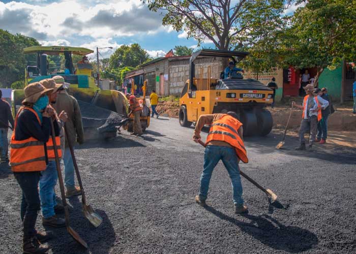 Gobierno sobrepasa meta de obras viales en Managua durante el 2021
