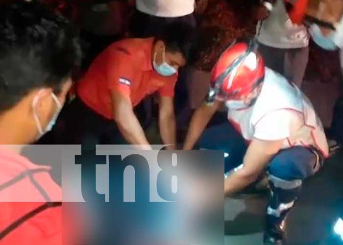 Motociclista es arrollado por una rastra en Jinotepe