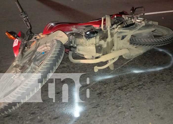 Accidente de tránsito deja un lesionado en carretera a Masaya