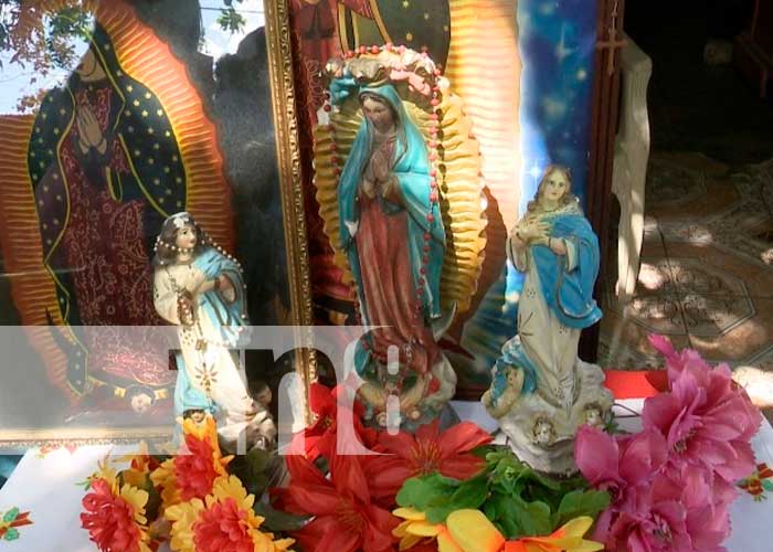 Devotos celebran a la Virgen de Guadalupe en Managua