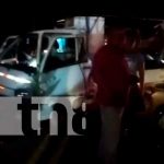 Colisión de vehículos deja varios lesionados en Jinotepe