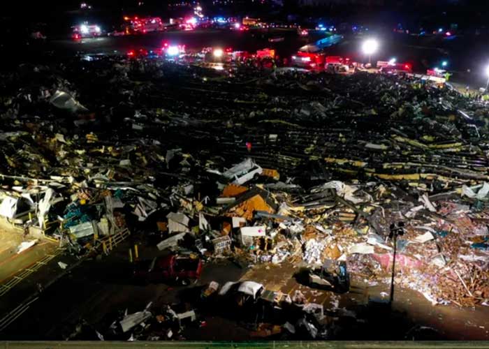 Un tornado en Kentucky (EE.UU.) deja al menos 50 muertos