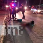 Managua: Ciclista muere en carretera norte tras embestida bruta
