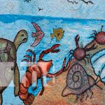 Niñez nicaragüense realiza mural para crear conciencia del cuido de la nauraleza
