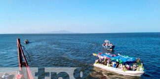Ometepe: Celebran por tercera ocasión consecutiva la Purísima acuática.
