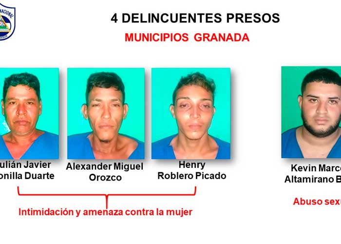 Policía Nacional de Granada presenta delincuentes